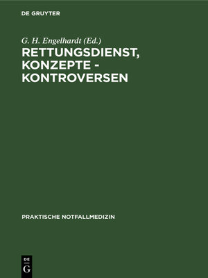 cover image of Rettungsdienst, Konzepte--Kontroversen